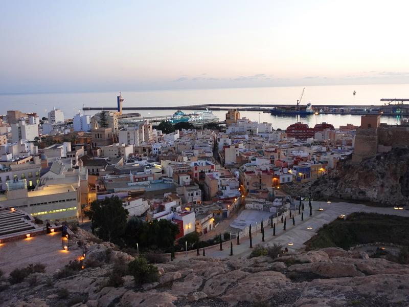 Cityscape, dusk, fortress – Almería, Andalucía | Andaluciatours