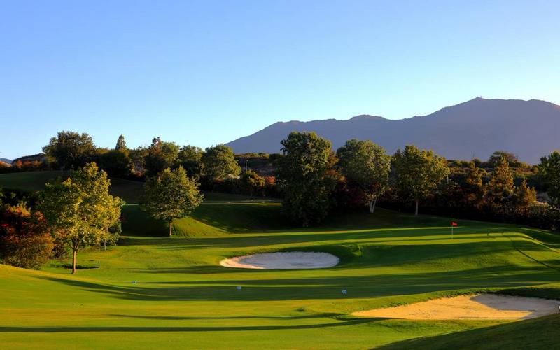 Golf course, green grass, sand trap – Casares Costa Golf, Costa del Sol, Málaga | AndaluciaTours