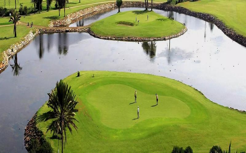 Golf course, water, palm trees – Club de Golf Almerimar, Poniente Almeriense, Almería | Andaluciatours