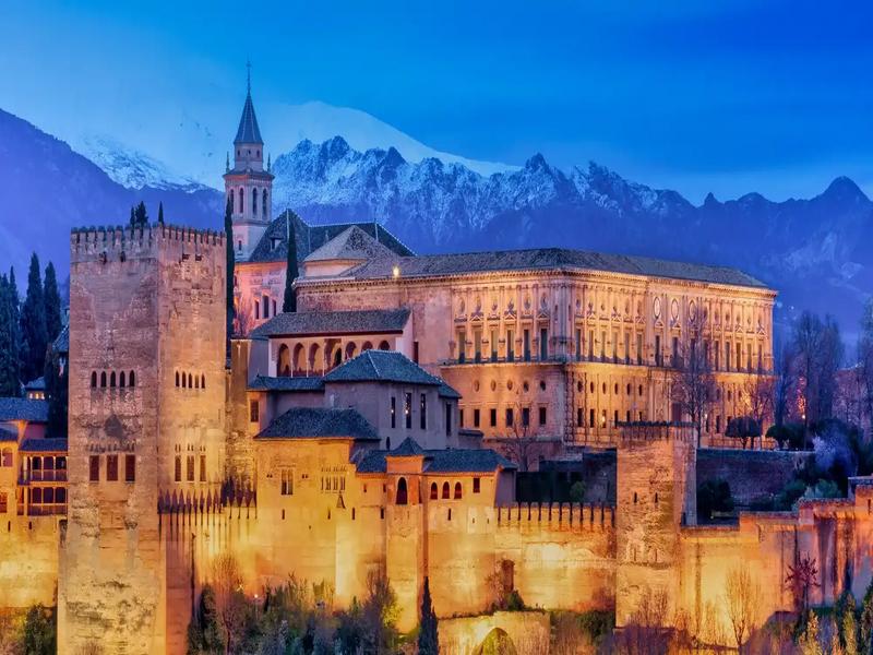 Illuminated, mountains, landscape – Granada, Andalucía | Andaluciatours