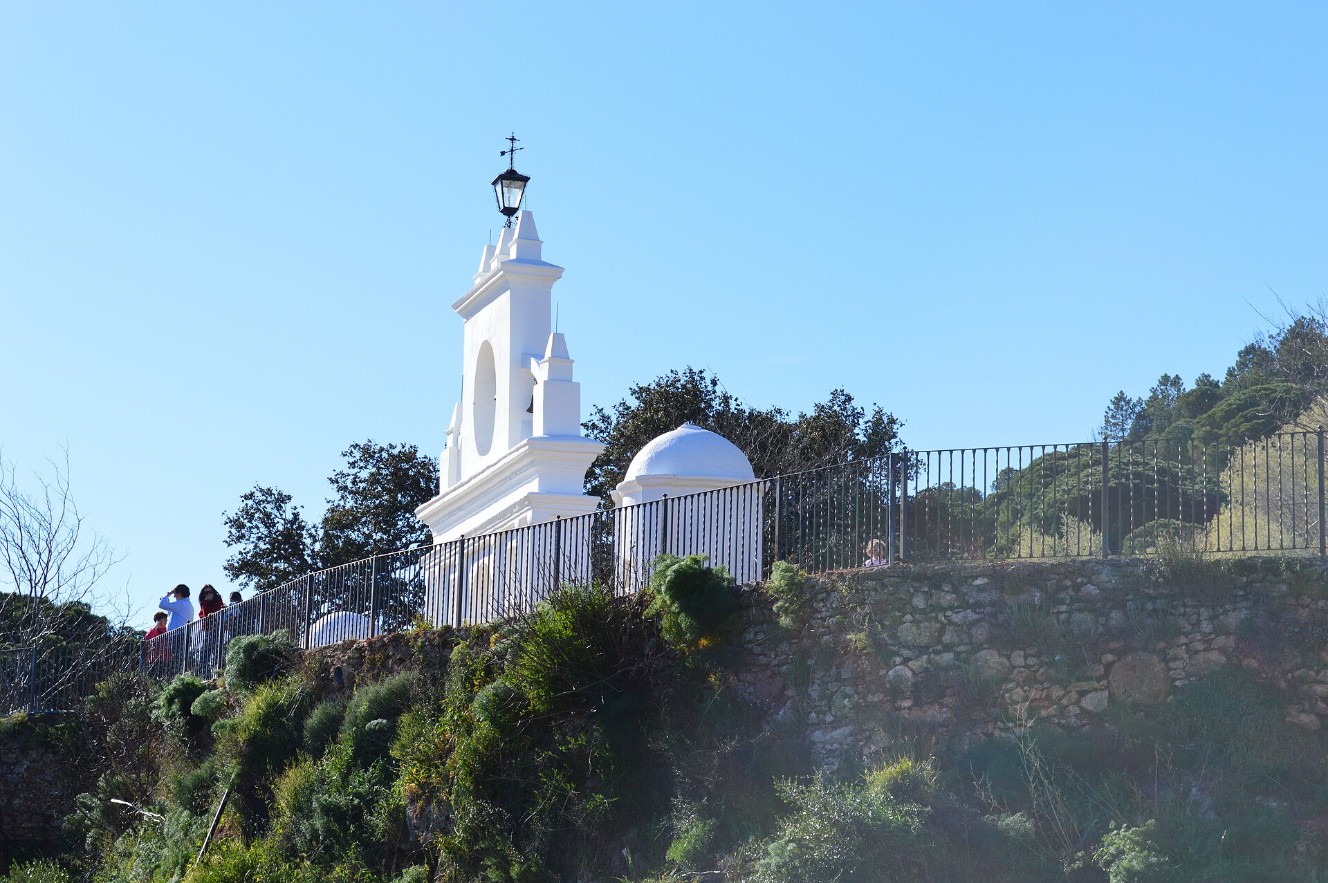 Bell gable at the Peña de Arias Montano above Alájar, Huelva, Andalucía | Andaluciatours