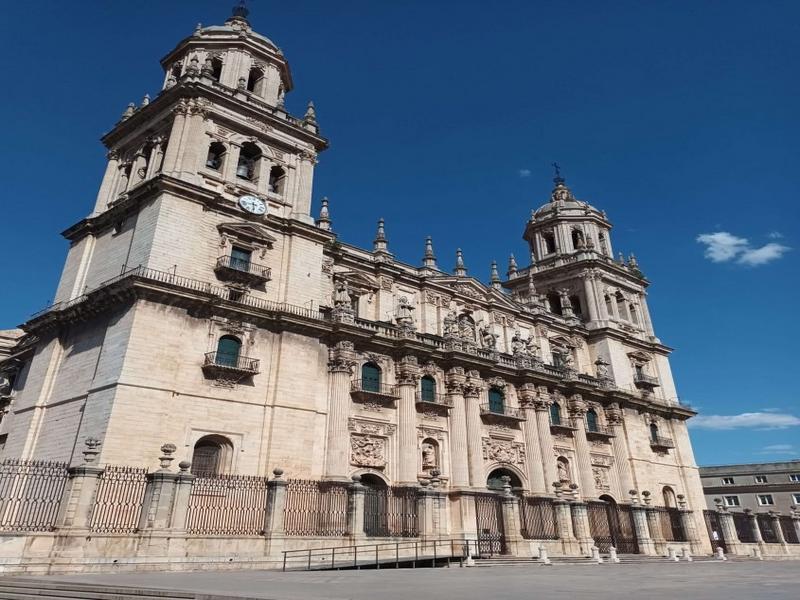 Stone building, clear sky, spires – Jaén, Andalucía | Andaluciatours