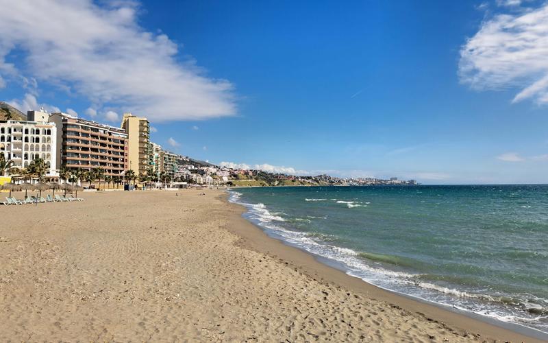 Playa de Carvajal in Costa del Sol, Málaga — discover it with Andaluciatours.
