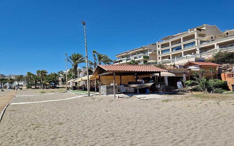 Beach, chiringuito, palm trees – Playa de las Gaviotas, Costa del Sol, Málaga | Andaluciatours