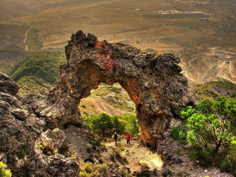 Natural arch, hiking, landscape – Valle de Lecrín, Granada province, Andalucía | Andaluciatours